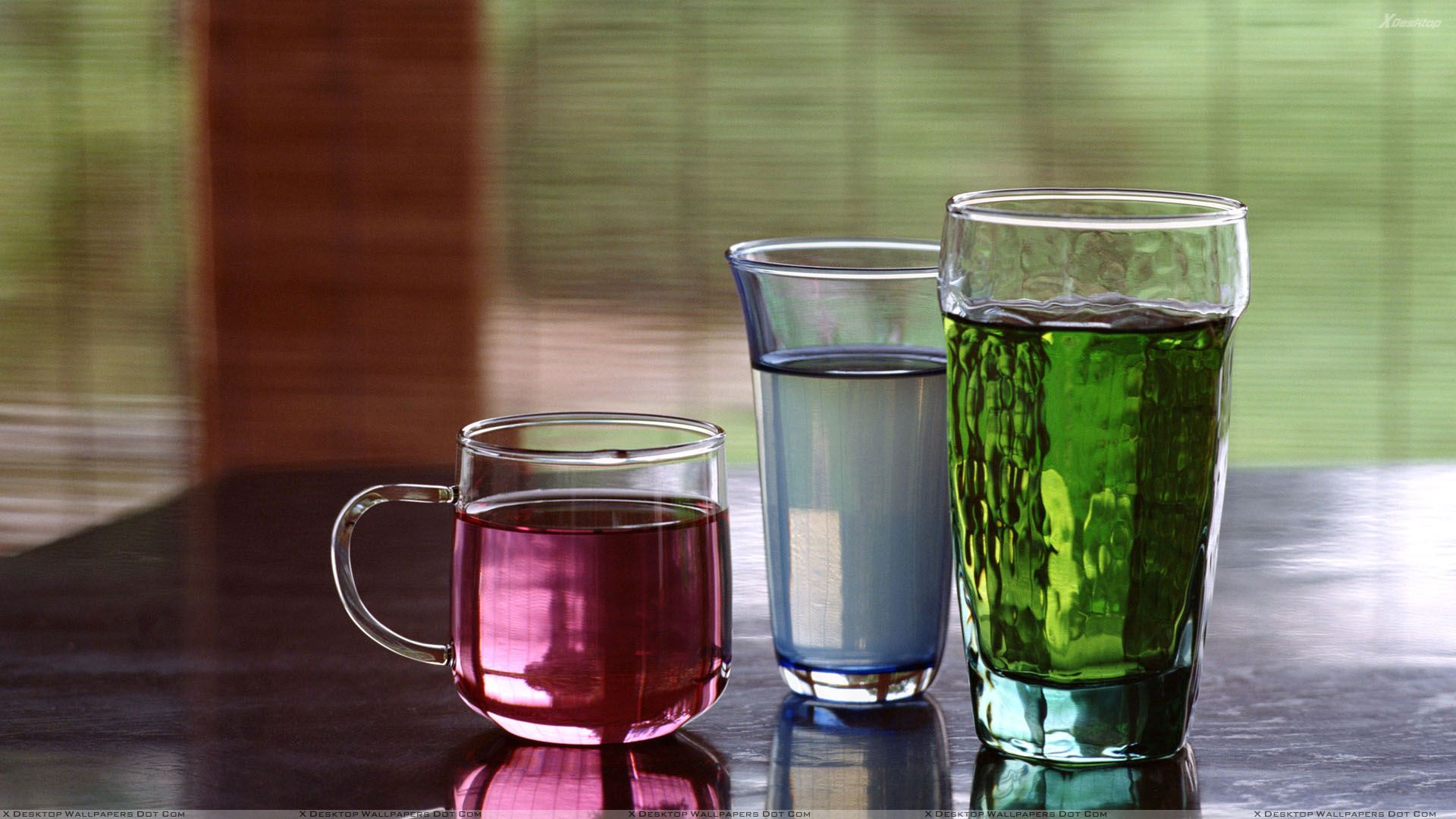 Colorful Drinks In Glasses